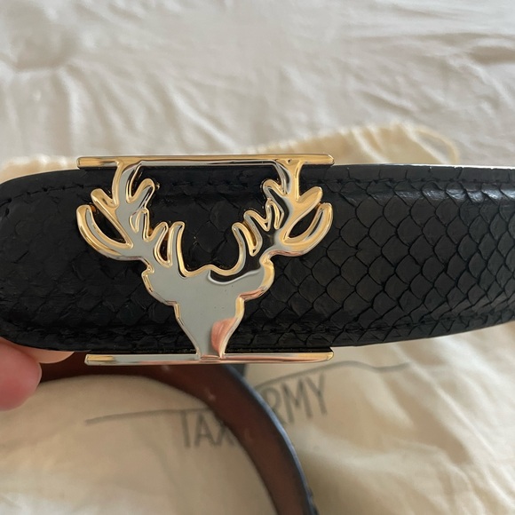 Taxidermy Python Logo Belt - Picture 3 of 5